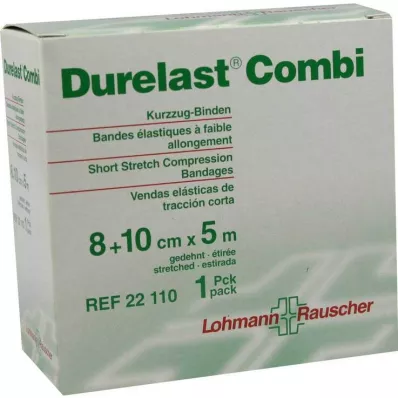 DURELAST Kombinovaný obväz 8 cmx5 m+10 cmx5 m, 2 ks DURELAST Kombinovaný obväz 8 cmx5 m+10 cmx5 m, 2 ks