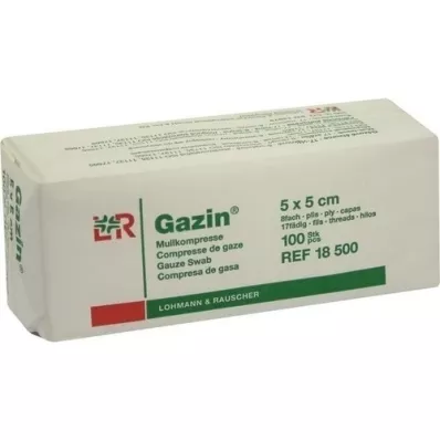 GAZIN Gáza komp. 5x5 cm nesterilná 8x Op, 100 ks