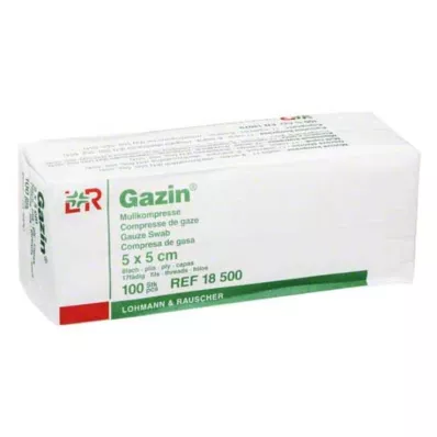 GAZIN Gáza komp. 5x5 cm nesterilná 8x Op, 100 ks GAZIN Gáza komp. 5x5 cm nesterilná 8x Op, 100 ks