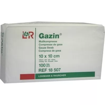 GAZIN Gáza komp. 10x10 cm nesterilná 12x op, 100 ks