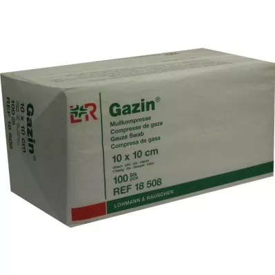 GAZIN Gáza komp. 10x10 cm nesterilná 16x op, 100 ks GAZIN Gáza komp. 10x10 cm nesterilná 16x op, 100 ks