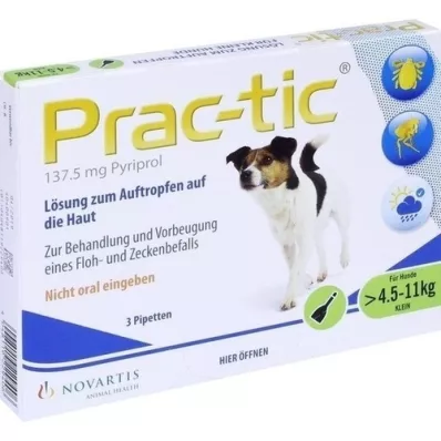 PRAC tic pre malé psy 4,5-11 kg jednodávková pip., 3 ks