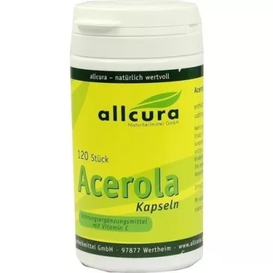 ACEROLA KAPSELN prírodný vitamín C, 120 ks