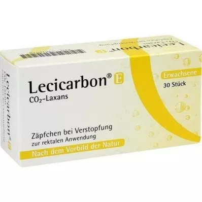 LECICARBON E CO2 Laxans čapíky pre dospelých, 30 ks