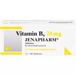 VITAMIN B6 20 mg Jenapharm tablety, 100 ks