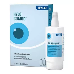 HYLO-COMOD Očné kvapky, 2X10 ml