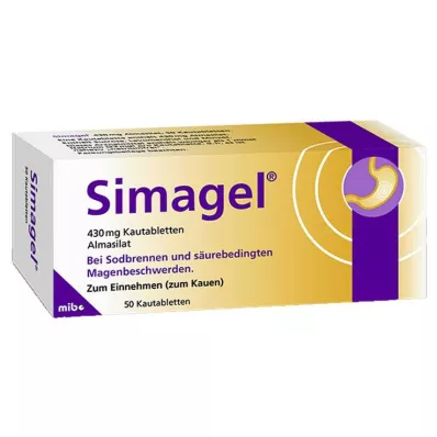 SIMAGEL Žuvacie tablety, 50 ks SIMAGEL Žuvacie tablety, 50 ks