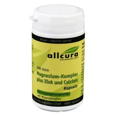 MAGNESIUM KOMPLEX m.Zink+Vápnik Kapsule, 100 kapsúl