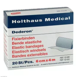 DEDERON Fixačné obväzy 6 cmx4 m, 20 ks