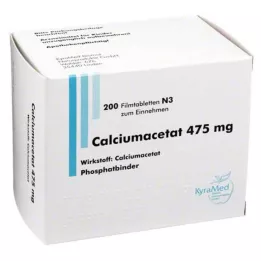 CALCIUMACETAT 475 mg filmom obalené tablety, 200 kusov