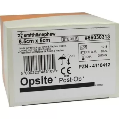 OPSITE Post-OP obväz 5x6,5 cm, 6X5 ks