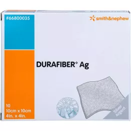 DURAFIBER Ag obväz 10x10 cm, 10 ks