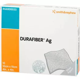 DURAFIBER Ag obväz 10x10 cm, 10 ks