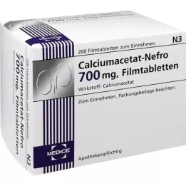 CALCIUMACETAT NEFRO 700 mg filmom obalené tablety, 200 kusov