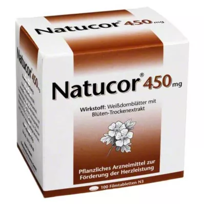 NATUCOR 450 mg filmom obalené tablety, 100 ks NATUCOR 450 mg filmom obalené tablety, 100 ks