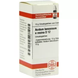 ACIDUM BENZOICUM E Resina D 12 globúl, 10 g