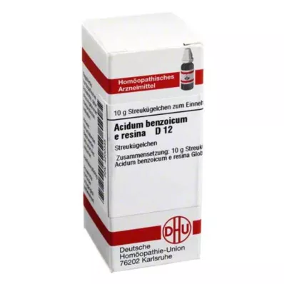 ACIDUM BENZOICUM E Resina D 12 globúl, 10 g