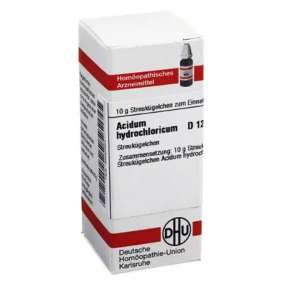 ACIDUM HYDROCHLORICUM D 12 guľôčok, 10 g ACIDUM HYDROCHLORICUM D 12 guľôčok, 10 g