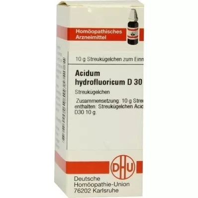 ACIDUM HYDROFLUORICUM D 30 guľôčok, 10 g