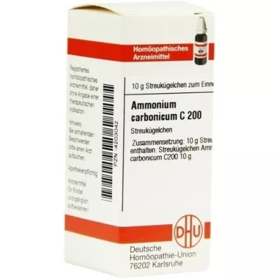AMMONIUM CARBONICUM C 200 guľôčok, 10 g