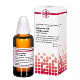 ANTIMONIUM SULFURATUM aurantiacum D 6 riedenie, 50 ml