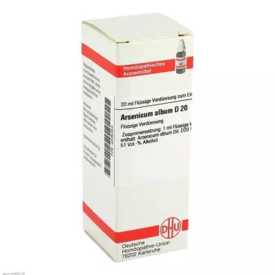 ARSENICUM ALBUM D 20 riedenie, 20 ml