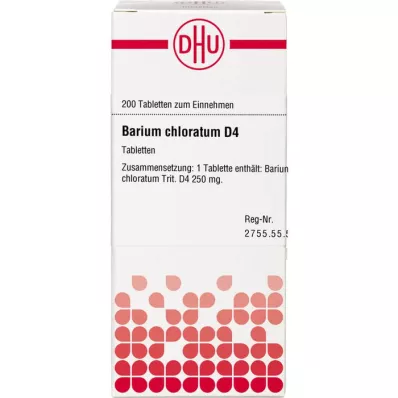 BARIUM CHLORATUM D 4 tablety, 200 kapsúl