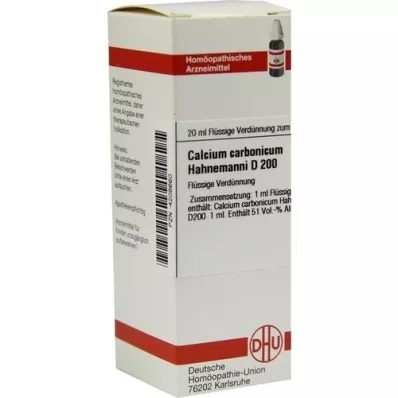 CALCIUM CARBONICUM Hahnemanni D 200 riedenie, 20 ml