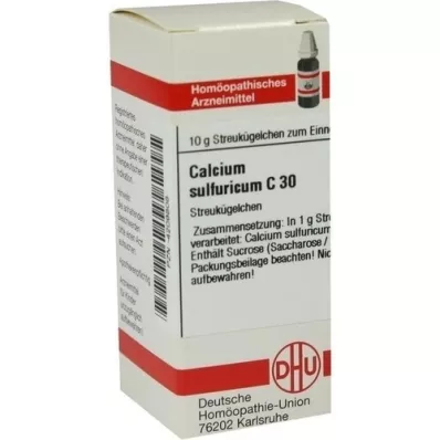 CALCIUM SULFURICUM C 30 guľôčok, 10 g