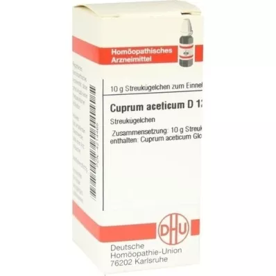 CUPRUM ACETICUM D 12 guľôčok, 10 g