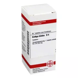 GINKGO BILOBA D 4 tablety, 80 kapsúl