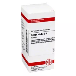GINKGO BILOBA D 6 tabliet, 80 kapsúl