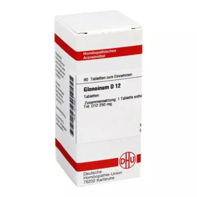 DHU Glonoinum D 12 tabliet, 80 ks