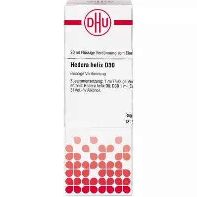 HEDERA HELIX D 30 riedenie, 20 ml