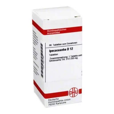 IPECACUANHA D 12 tabliet, 80 kapsúl