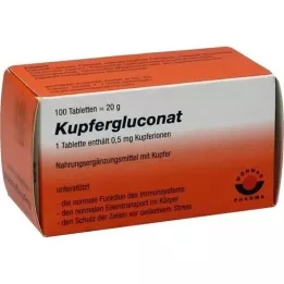 KUPFERGLUCONAT Tablety, 100 ks