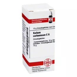 KALIUM CARBONICUM C 6 guľôčok, 10 g
