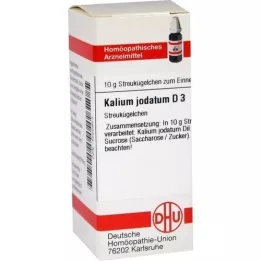 KALIUM JODATUM D 3 guľôčky, 10 g