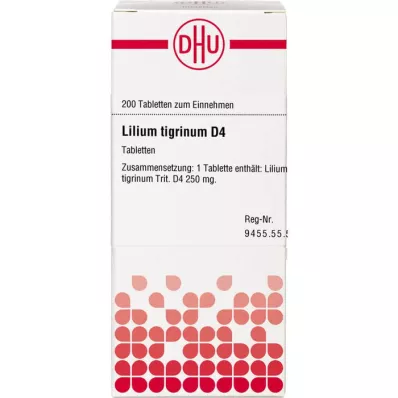 LILIUM TIGRINUM D 4 tablety, 200 kapsúl