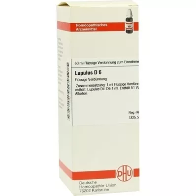 LUPULUS D 6 riedenie, 50 ml