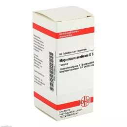 MAGNESIUM ACETICUM D 6 tabliet, 80 kapsúl