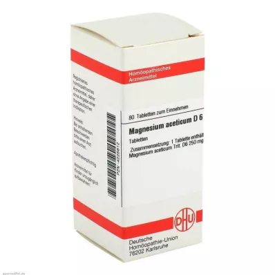 MAGNESIUM ACETICUM D 6 tabliet, 80 kapsúl