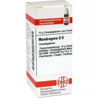 MANDRAGORA D 6 guľôčok, 10 g