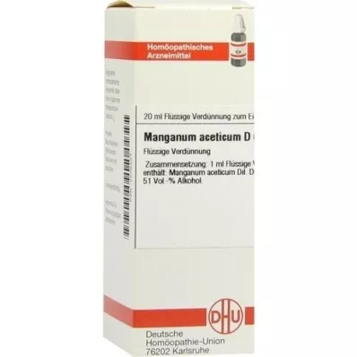 MANGANUM ACETICUM D 6 riedenie, 20 ml