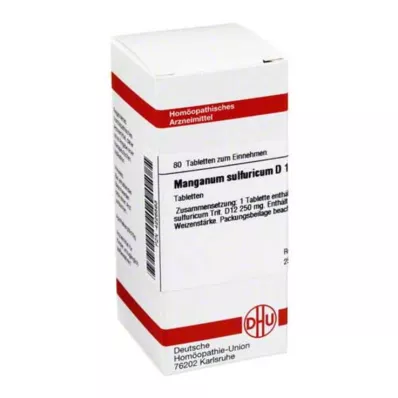 MANGANUM SULFURICUM D 12 tabliet, 80 kapsúl