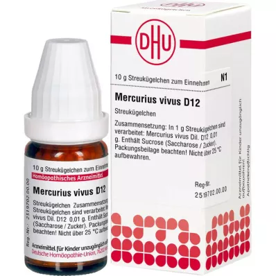 MERCURIUS VIVUS D 12 guľôčok, 10 g