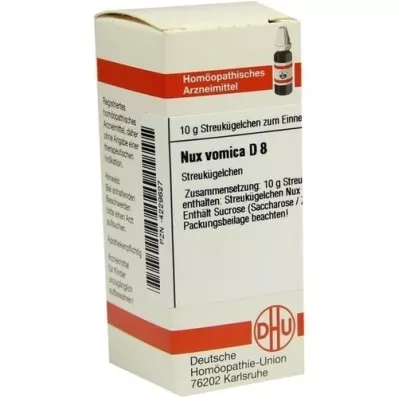 NUX VOMICA D 8 guľôčok, 10 g