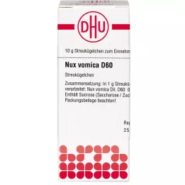 NUX VOMICA D 60 guľôčok, 10 g