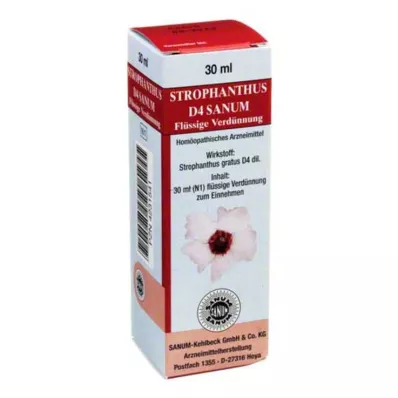 Strophanthus D 4 Sanum kvapkadlo, 30 ml Strophanthus D 4 Sanum kvapkadlo, 30 ml