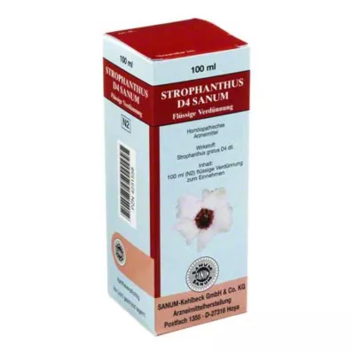 STROPHANTHUS D 4 kvapky Sanum, 100 ml